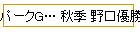 パークG… 秋季 野口優勝